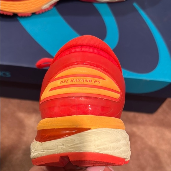 Asics Red and Orange Performance Running Shoes - Picture 4 of 5